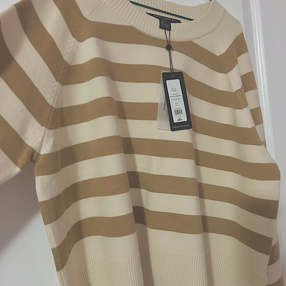 French Connection stripped XL Sweater